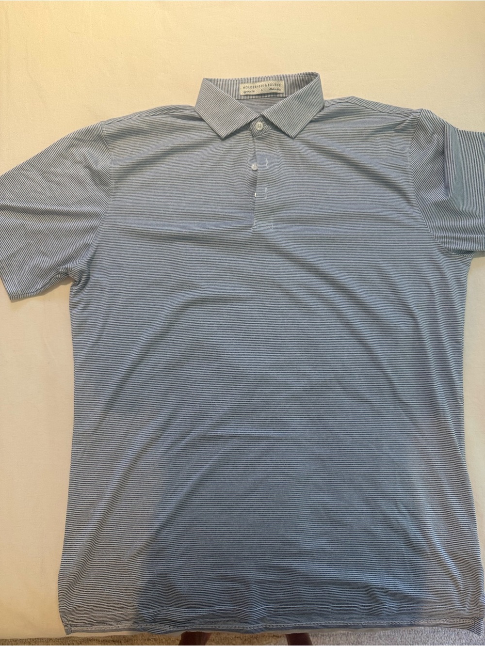 Holderness & Bourne The Perkins Shirt: Heathered Andover & White size L